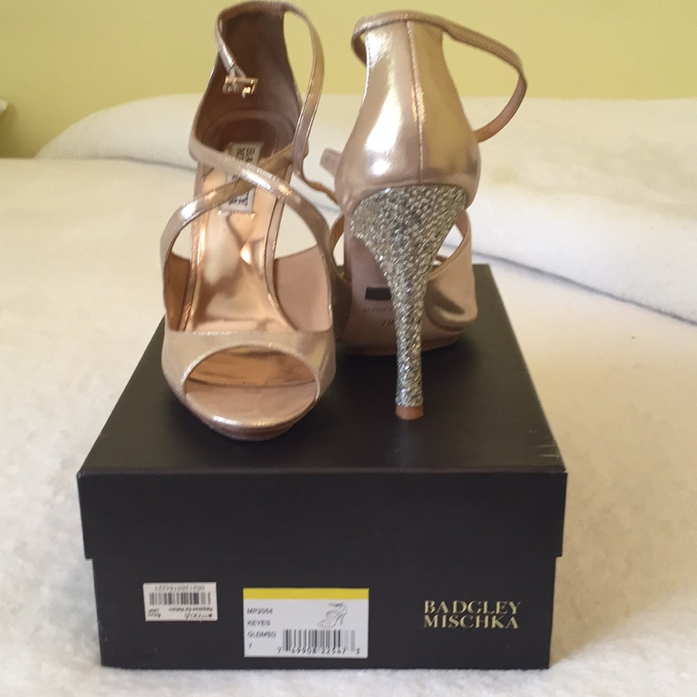 Badgley Mischka Keyes Peep-Toe Sandals